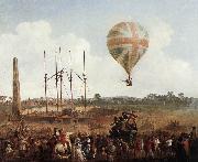 IBBETSON, Julius Caesar George Biggins' Ascent in Lunardi' Balloon sf china oil painting reproduction